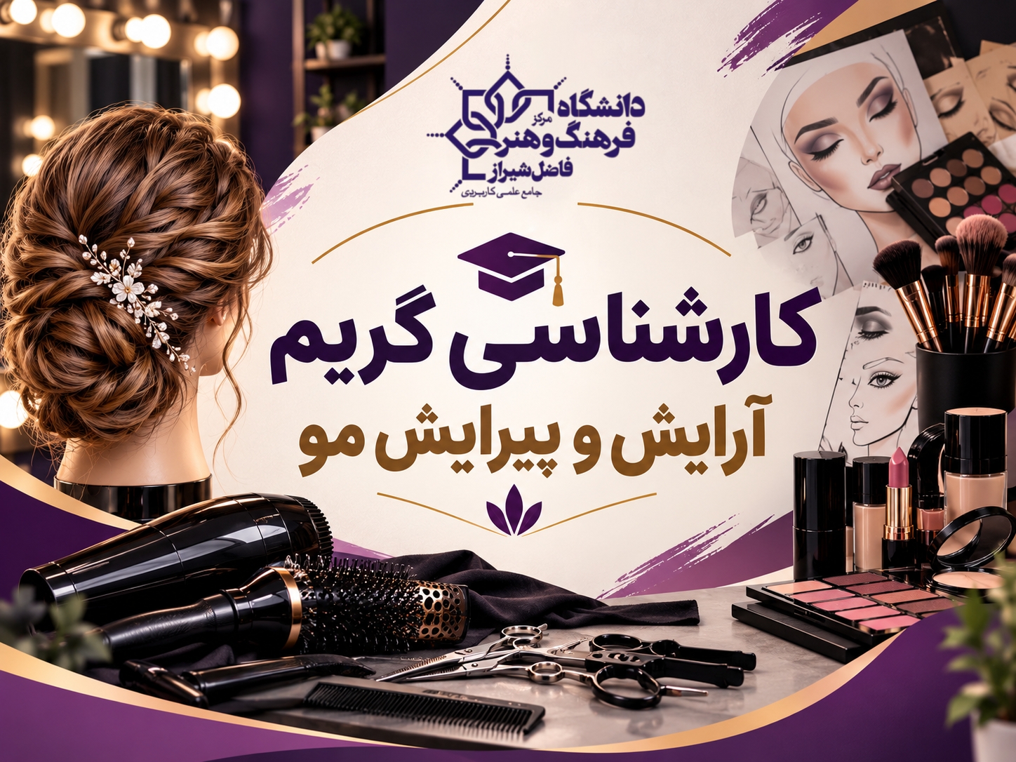 رشته گریم و آرایش